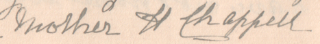 Signature of Harriet Oaten (1840-1914)